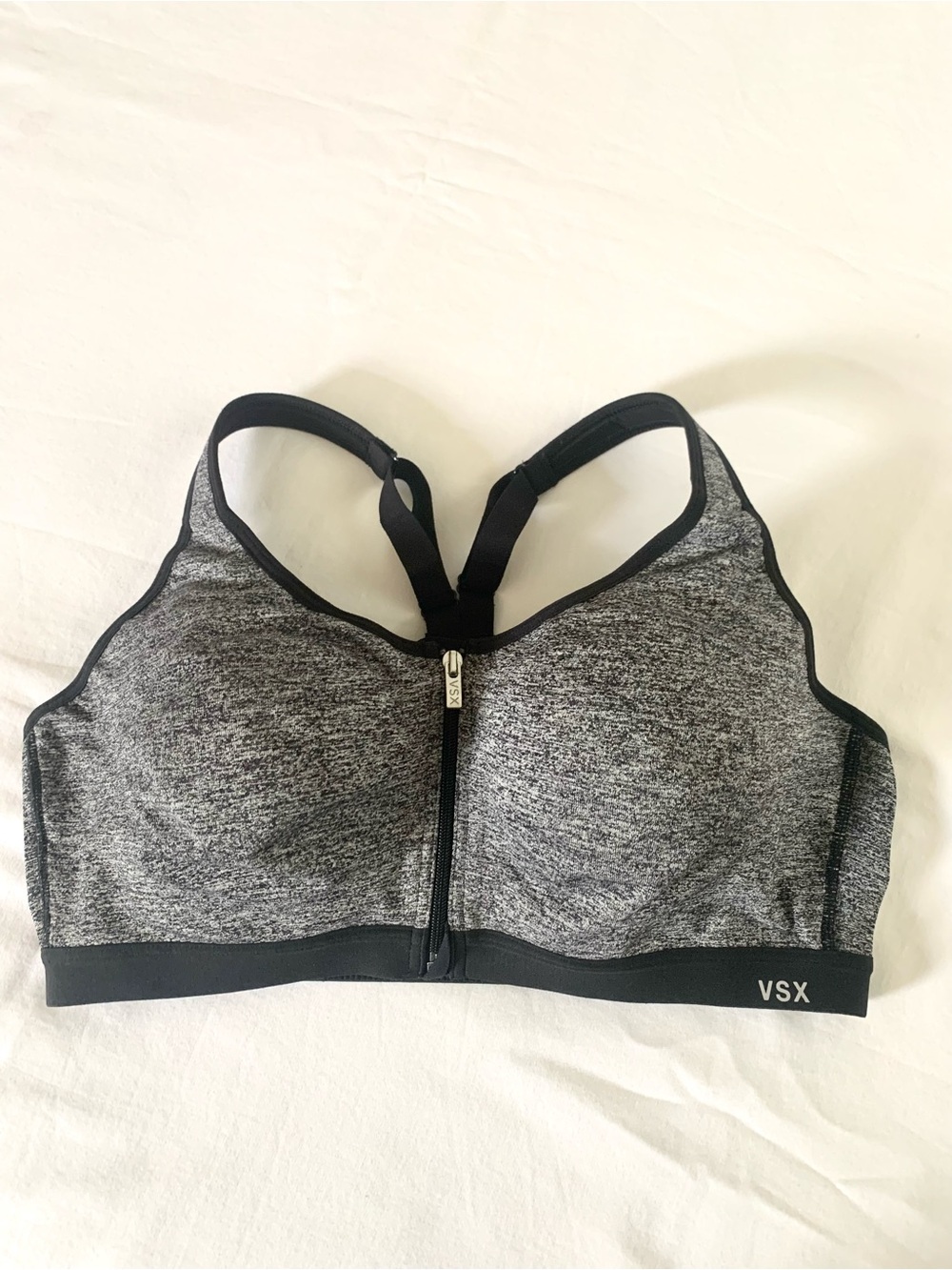 VSX Sport Knockout Front-Zip Sports Bra. 38C